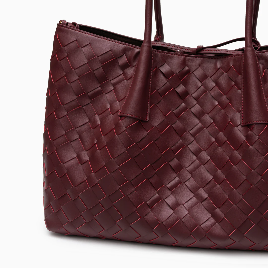 Ayla Woven Tote Bag - Image 5