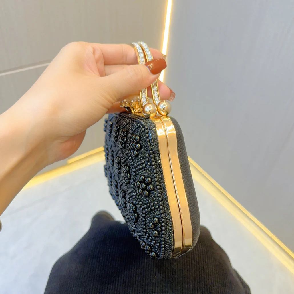 Clarabelle Pearl Clutch Bag - Image 10