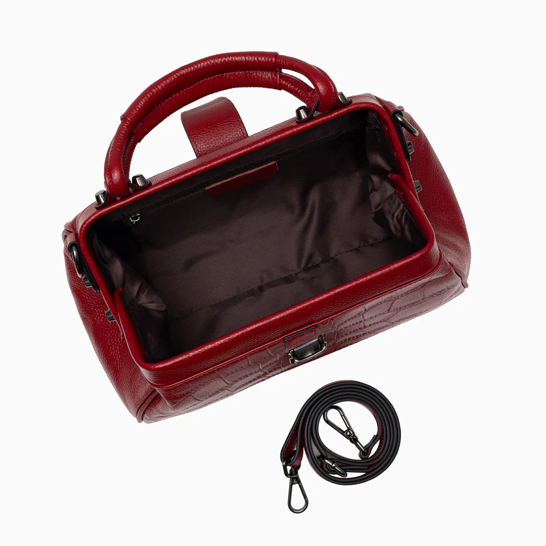 Elena Crocodile Handbag - Image 13