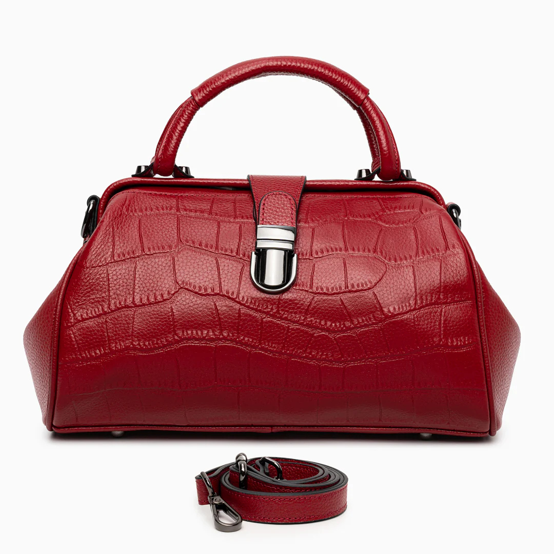 Elena Crocodile Handbag - Image 14