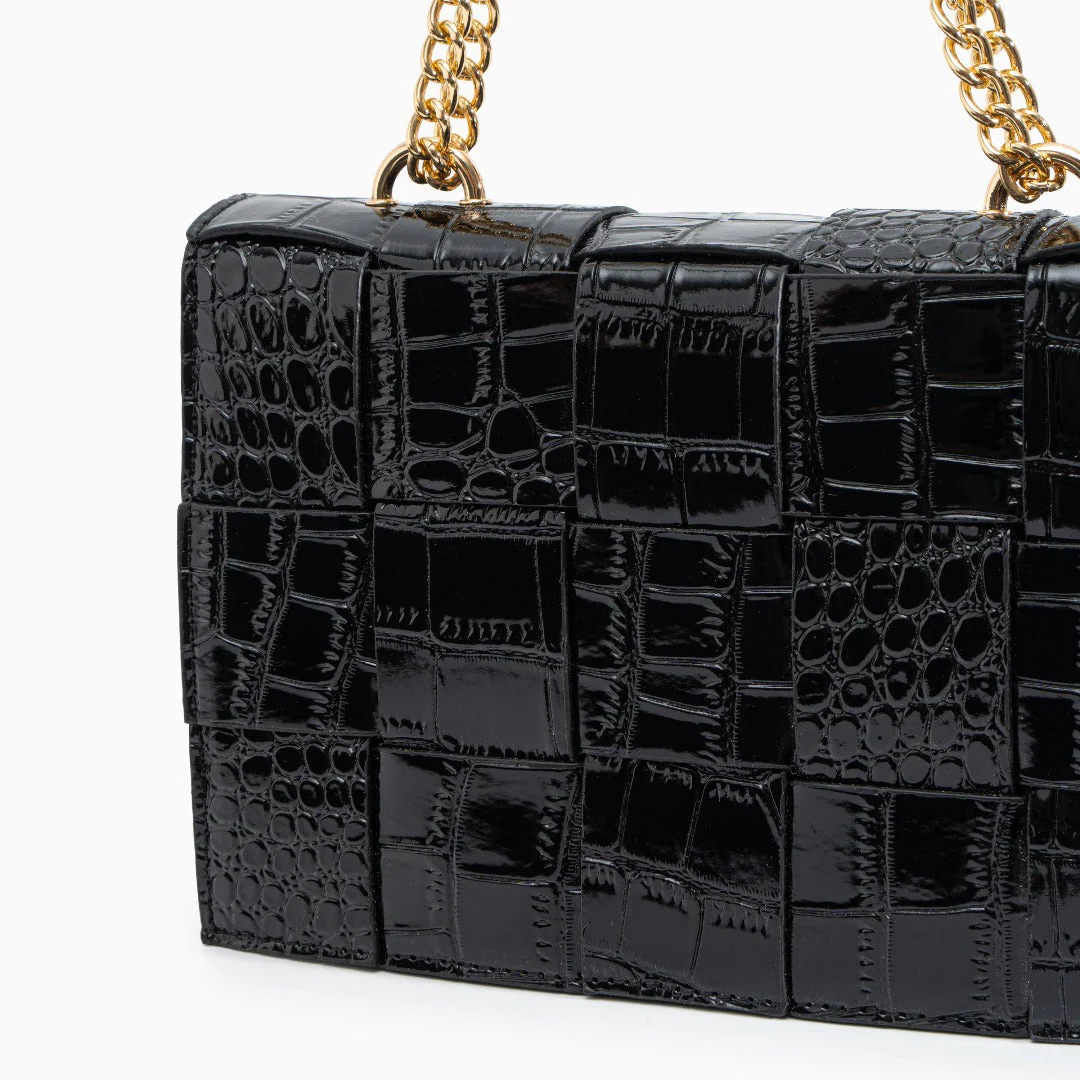 Crocodile Pattern Crossbody Bag - Image 10