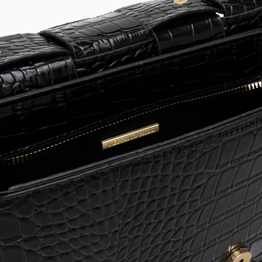 Crocodile Pattern Crossbody Bag - Image 12
