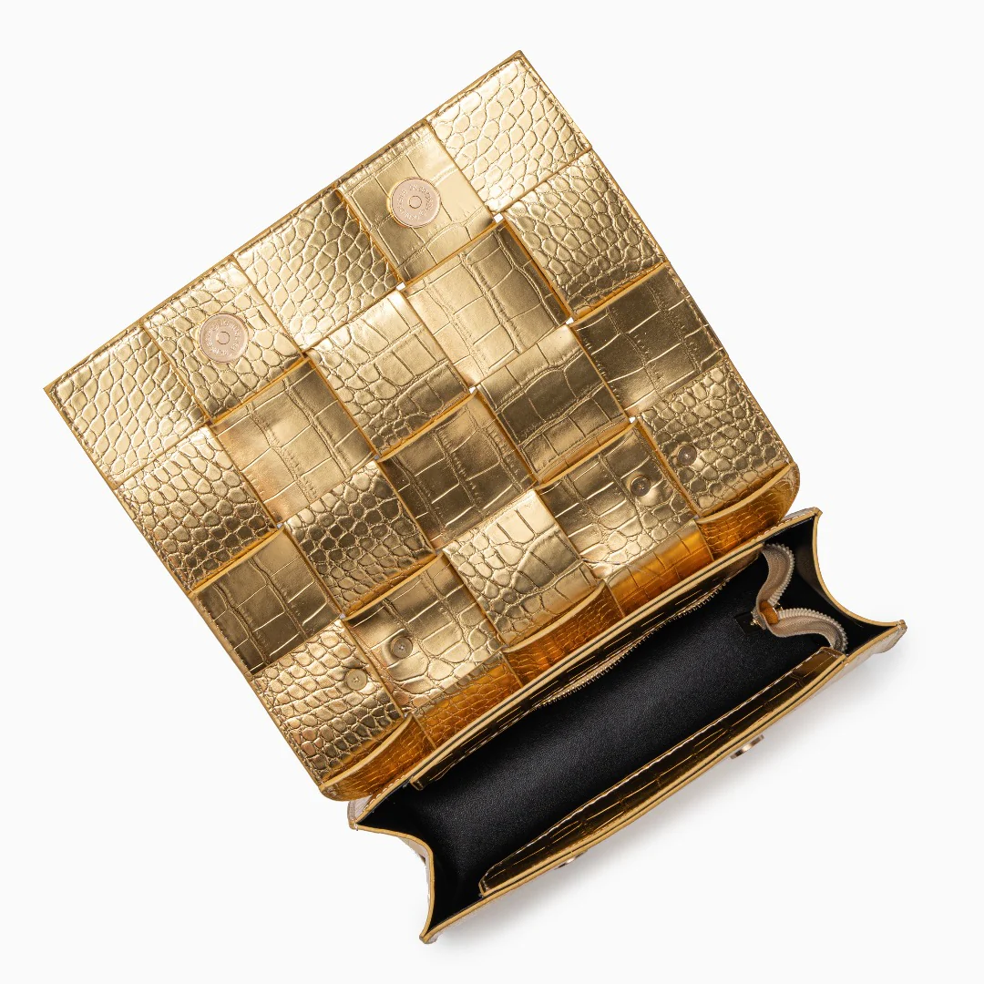 Crocodile Pattern Crossbody Bag - Image 7