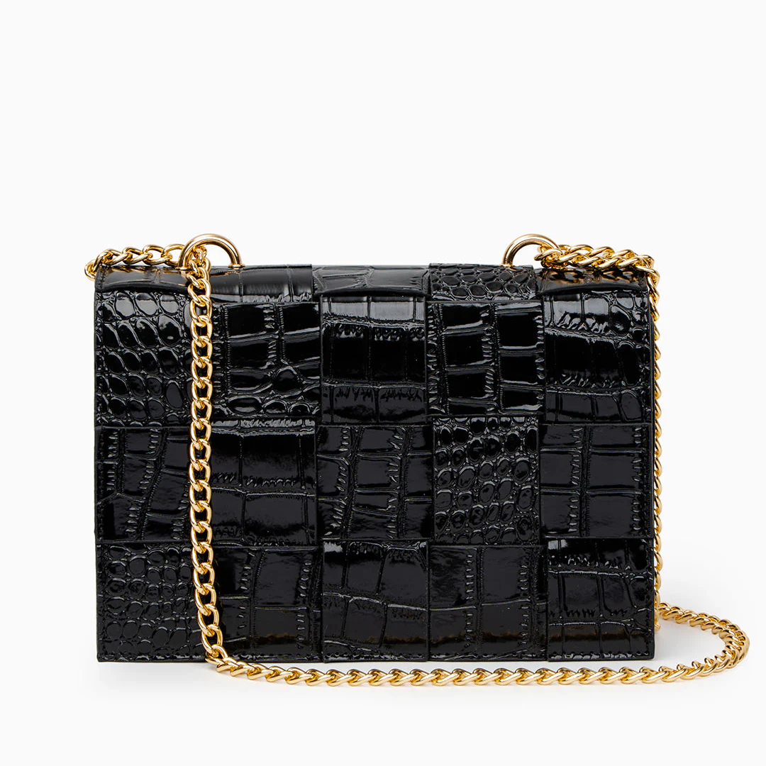 Crocodile Pattern Crossbody Bag - Image 9