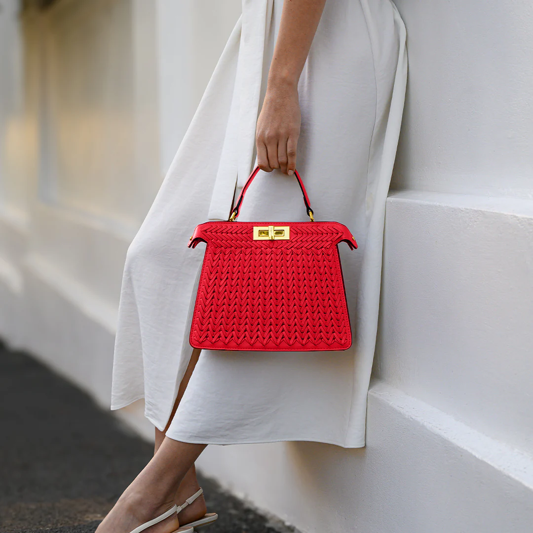Dionne Woven Handbag - Image 8