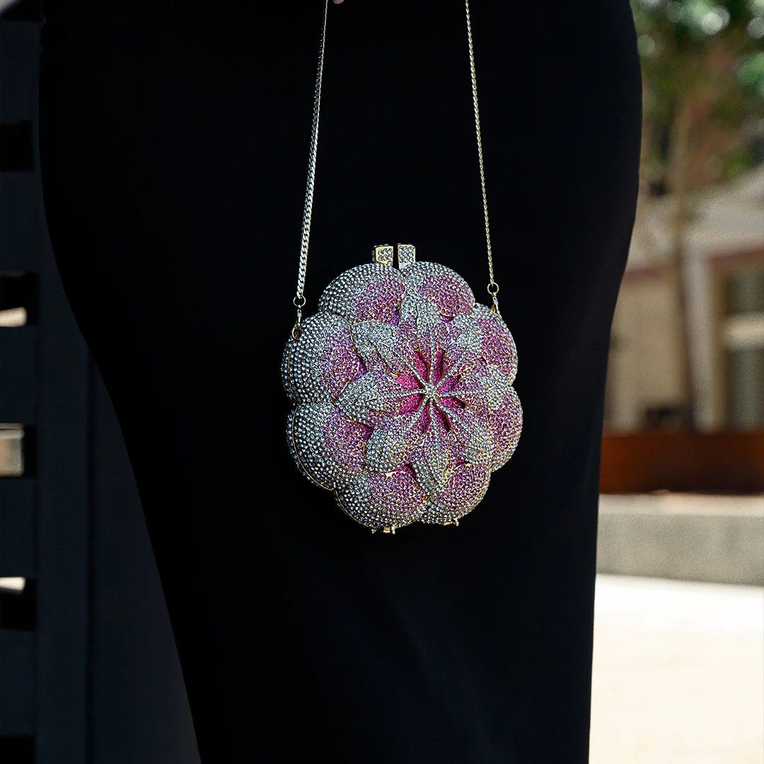 Jeline Flower Clutch Bag - Image 7