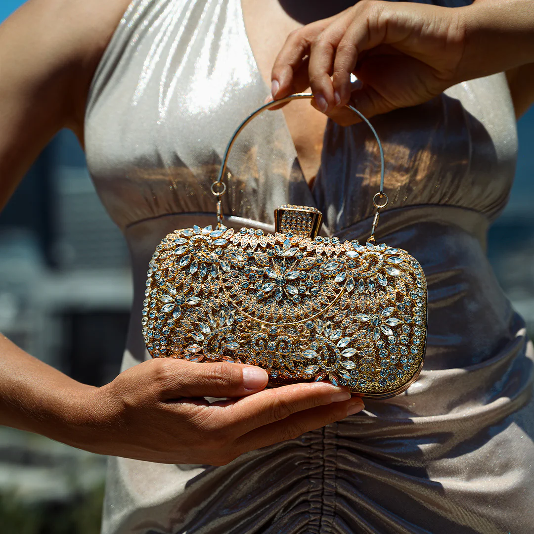 Luxurious Flower Clutch Bag - Image 3