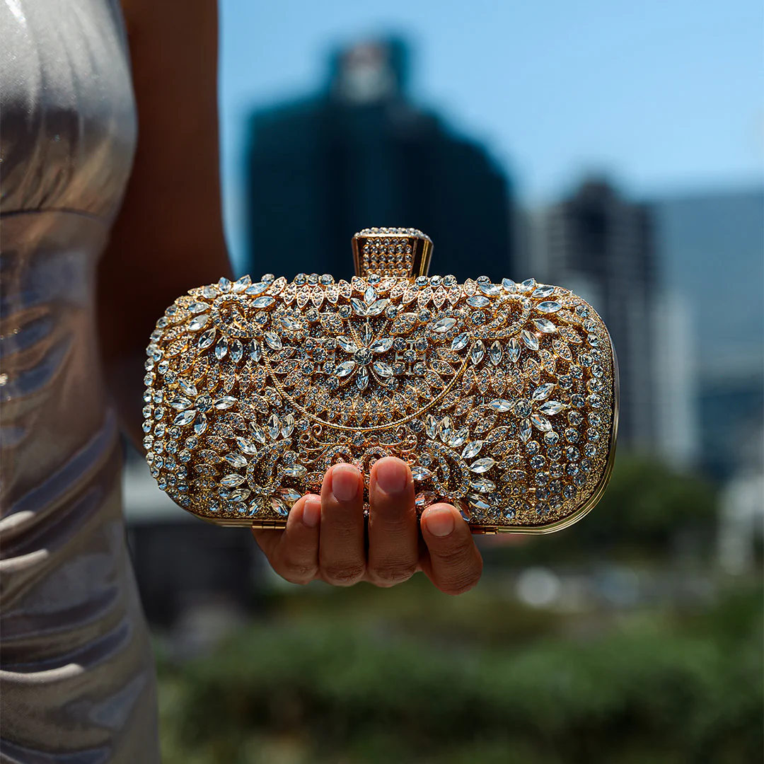 Luxurious Flower Clutch Bag - Image 4