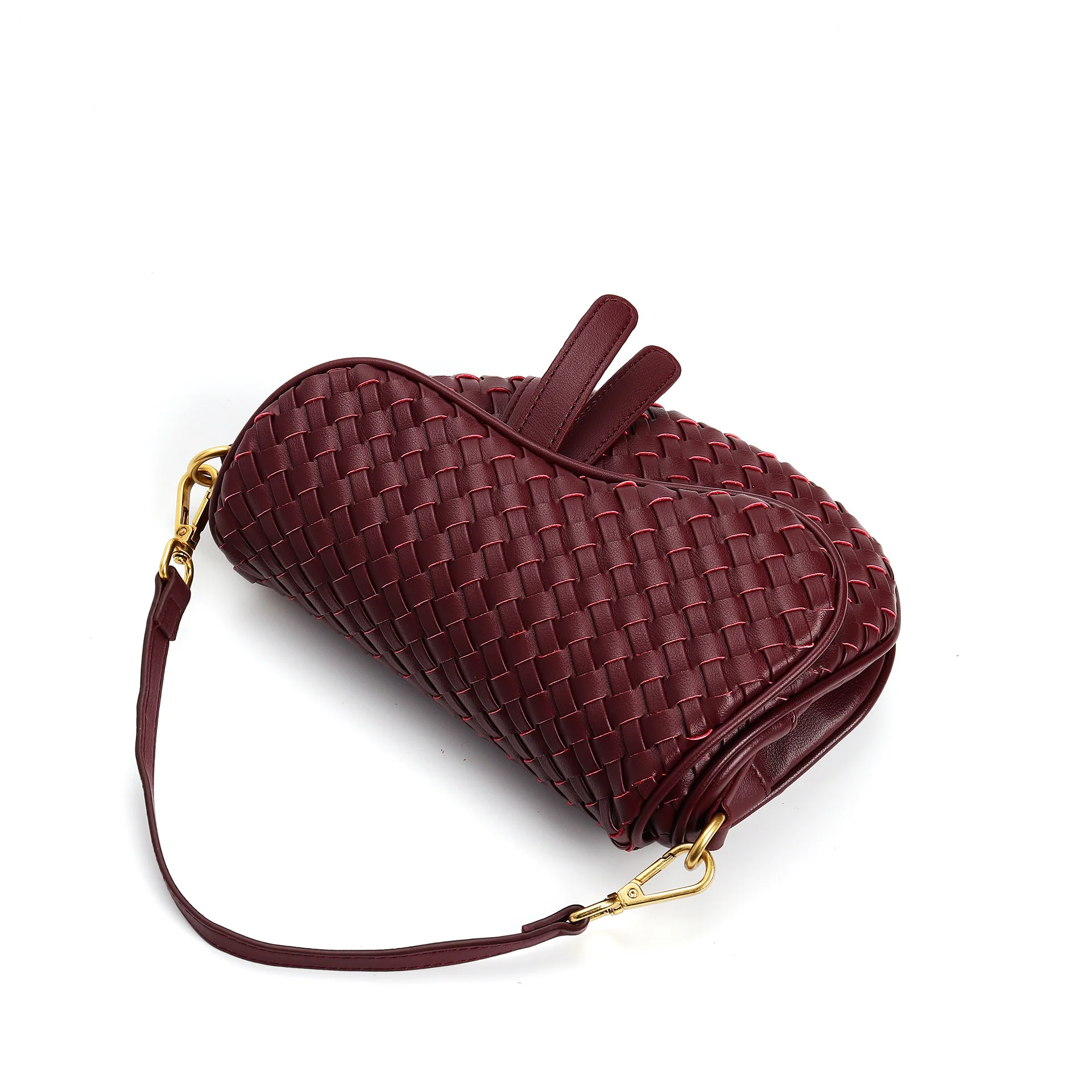 Madelyn Woven Saddle Bag - Image 12