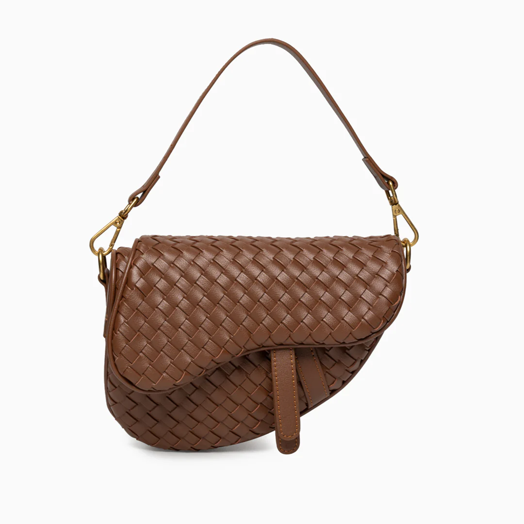 Madelyn Woven Saddle Bag - Image 13