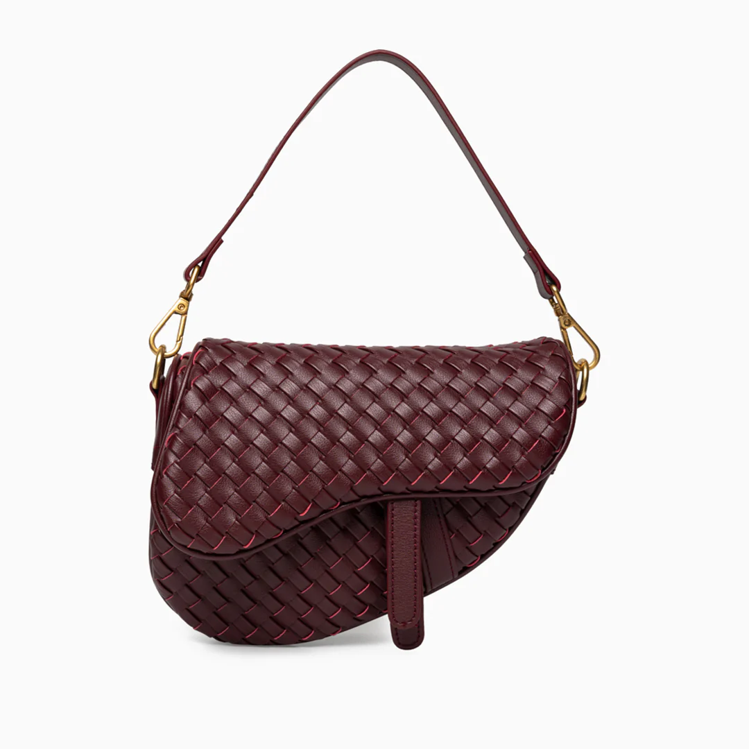Madelyn Woven Saddle Bag - Image 7