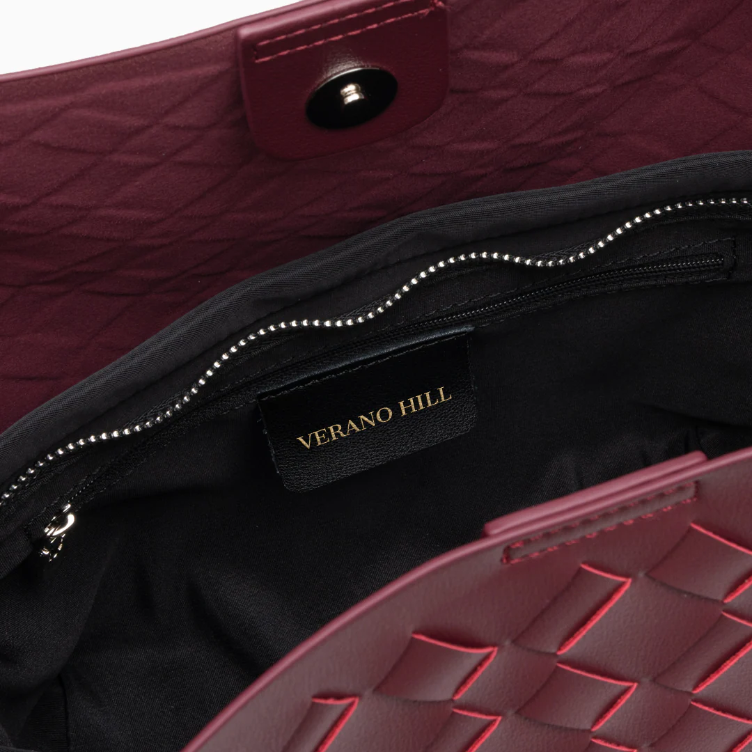 Mila Woven Shoulder Bag - Image 6