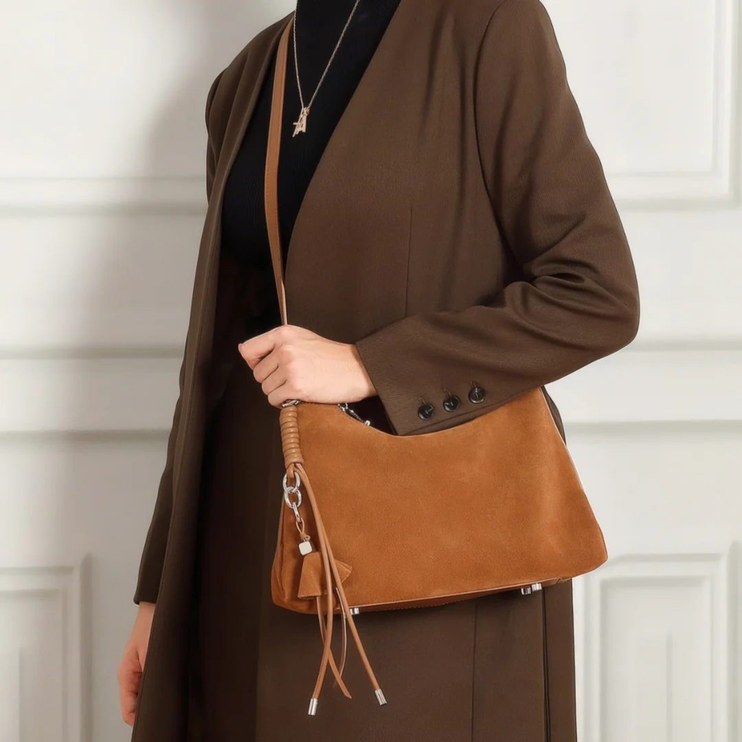 Sonoma Suede Shoulder Bag - Image 10
