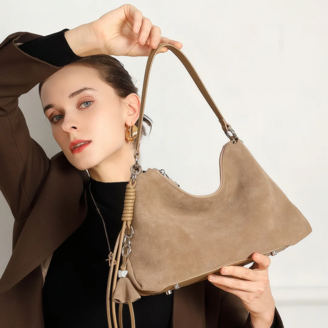 Sonoma Suede Shoulder Bag - Image 16