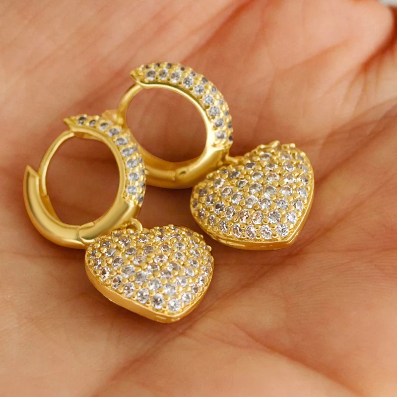 The Hills Heart Pendant Earrings - Image 3