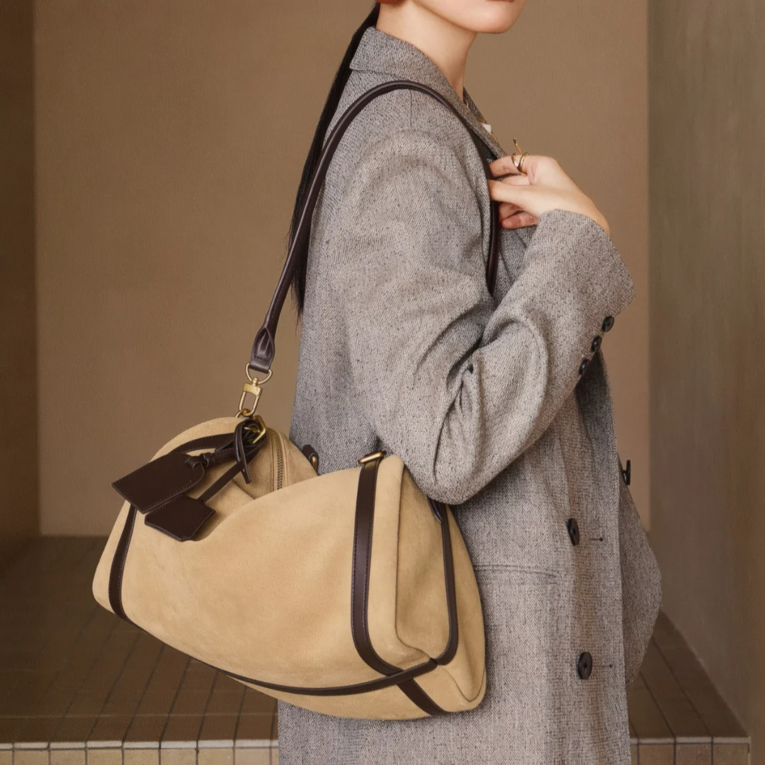 Voyageur Suede Shoulder Bag - Image 14