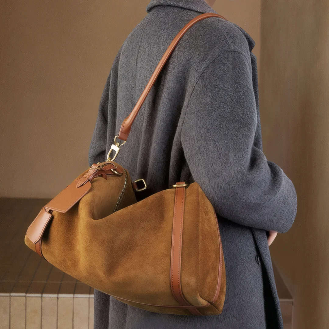 Voyageur Suede Shoulder Bag - Image 23