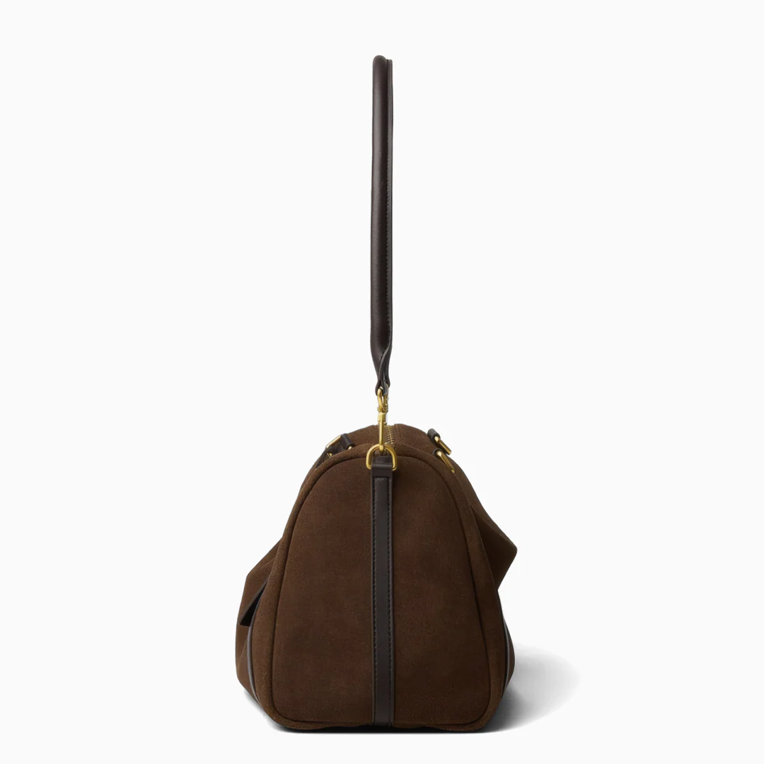 Voyageur Suede Shoulder Bag - Image 8