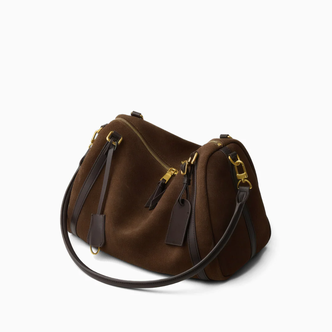 Voyageur Suede Shoulder Bag - Image 9